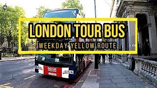 The Original Tour London  Yellow Route open top bus tour [upl. by Beverlee969]