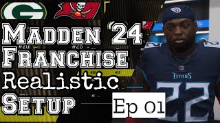 Madden 24 Franchise Realistic Setup and episode 01 of my franchise [upl. by Esilenna]