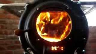 Wild Fire Elm 24quot wood stove secondary combustion test [upl. by Oicanata]