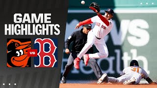 Orioles vs Red Sox Game Highlights 4924  MLB Highlights [upl. by Anekam]