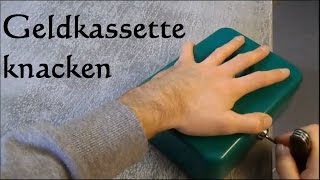 how to Geldkassette knacken  mini Tresor knacken geldkassette ohne schlüssel öffnen [upl. by Ybot51]