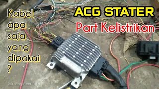 ACG STATER  Cara pasang kabelkabelnya  rebuild electric of ACG Honda Vario 150 Part 2 [upl. by Belinda]