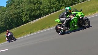 Kawasaki vs R1M vs R1  race  sport bikes   roll race [upl. by Cooperman]