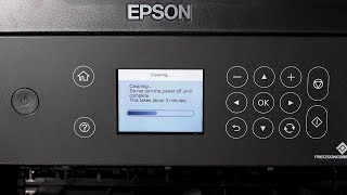 Epson ET3700ET3750  Cleaning the Print Head [upl. by Llennoc]