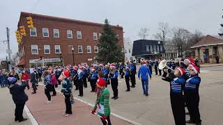 2023 Plainwell Christmas Parade  High School Band [upl. by Ierdna]