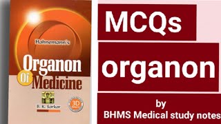 MCQs  ORGANON aphorism 1 to 70 part 1 BHMS 1234 [upl. by Yadnus]