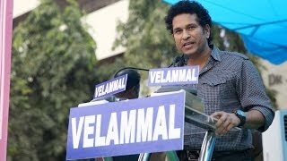 Sachin Tendulkars Inspiring Speech in Velammal School  Official HD [upl. by Yankee953]