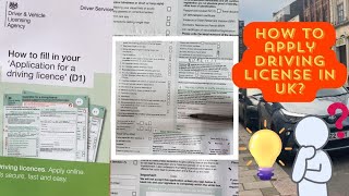 How to apply Provisional Driving License in UK🇬🇧  Easy way to apply for Learner Driving License [upl. by Yclehc204]