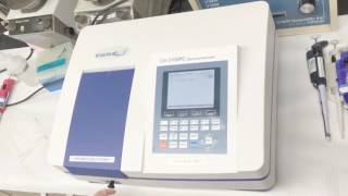 VWR spectrophotometer use in lab [upl. by Ynabe127]