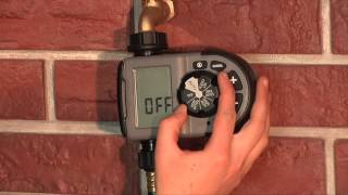 How To Program an Orbit One Outlet Hose Faucet Timer 56619 [upl. by Eimas]