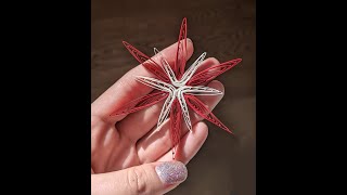 DIY  Simple Paper Quilled Snowflake No Special Tools Needed [upl. by Christos523]