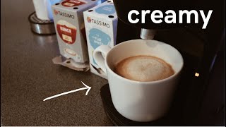 How to make a Flat White coffee  Tassimo Kenko pods [upl. by Merilee]