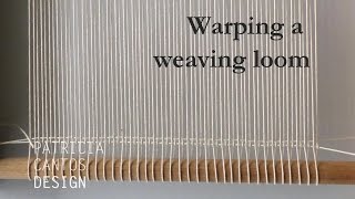 Warp a loom  Weaving lesson for beginners [upl. by Cos]