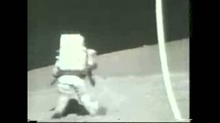 Apollo 17 Astronaut Falls on the Moon  Video [upl. by Thesda464]