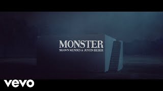 Shawn Mendes Justin Bieber  Monster Lyric Video [upl. by Slotnick]