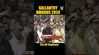 Jat Regiment Captain Akshat Upadhyay Gallantry Awards 2024 shorts army [upl. by Tnek]