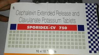 SporidexCV 750 Tablets  Uses Side Effects and Composition [upl. by Osswald]