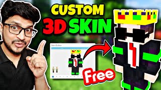 How To Make Custom 3D Minecraft Skin For Java amp PE  How to make Skin like Senpaispider [upl. by Airdnassac]