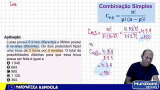 COMBINAÇÃO SIMPLES  ANÁLISE COMBINATÓRIA 02 [upl. by Oringas455]