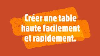 Créer soi même une table haute pour 8 ou 10 personnes [upl. by Yzzo]