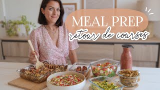 Meal prep dété  Je cuisine 5 recettes de saison [upl. by Etnuahc]