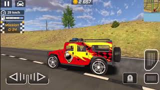 A Red Police Car Driving In city  Car Racing 3D  Android Gameplay [upl. by Atinek]