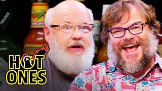 Tenacious D Gets Rocked By Spicy Wings  Hot Ones [upl. by Gessner]