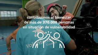 Voluntariado CaixaBank 25000 acciones solidarias que ayudaron a más de 370000 personas en 2023 [upl. by Young]