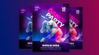 How to Design a Party Flyer  2022 [upl. by Asiled813]