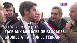 Colère des agriculteurs  face aux menaces de blocages Gabriel Attal occupe le terrain [upl. by Adnilev]