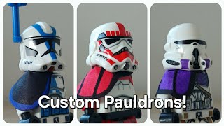 How to Make Custom Pauldrons for your LEGO Star Wars Minifigures [upl. by Naitsyrk254]