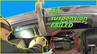 bmw air suspension location on an f11 and problems fixed [upl. by Ddarb]