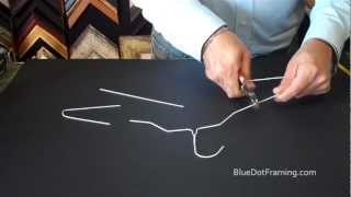 How to Make Easels For Your Picture Frames Out Of A Wire Hanger [upl. by Adnilak]