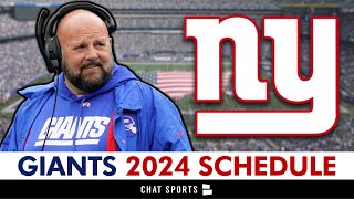 New York Giants 2024 NFL Schedule Opponents amp Instant Analysis [upl. by Millman]