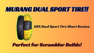 KRX Dual Sports Tire Review  Keeway Cafe Racer 152  Scrambler Build [upl. by Ahsenik]