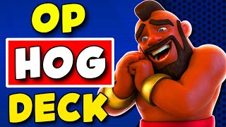 Hog Rider Evolved Royal Recruits Unbeatable deck  Clash Royale [upl. by Yelime]