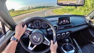 2023 Mazda MX5 Miata Grand Touring  POV Review [upl. by Nayrda678]