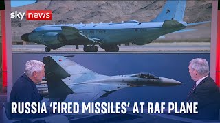 Ukraine War Did Russia fire missiles at RAF spy plane [upl. by Noedig]