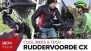 Custom CycloCross Bikes amp Tech At Superprestige Ruddervoorde [upl. by Anividul]