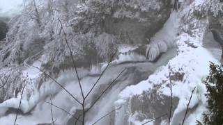 der Rheinfall im Winter [upl. by Airres]