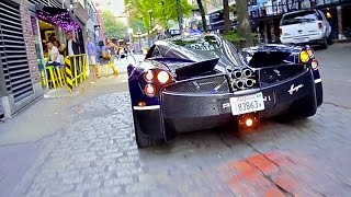 Pagani Huayra on the street  Startup Rev and Walkaround [upl. by Johnna]