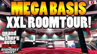 😵MEGA BASIS Tuning  XXL RoomTour😵 GTA 5 Online Doomsday Heist Update DLC [upl. by Marijane]