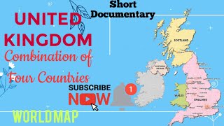 United Kingdom Combination of Four Countries  UK Map 2022  Great Britain Map  UK Countries Map [upl. by Latrena]