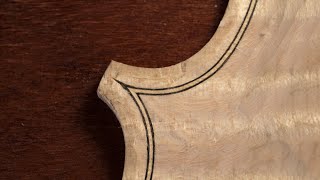 Making the Violin Purfling  Wood Carving ASMR [upl. by Eecyac]