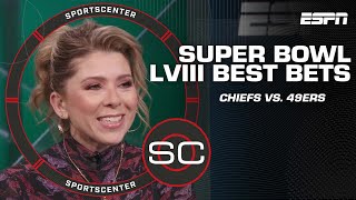 Chiefs vs 49ers Super Bowl LVIII Best Bets 🏈  SportsCenter [upl. by Thurlough]