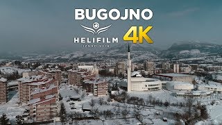 4K Bugojno prekriveno snijegom  Zima  Aerial Footage  Ljepote Bosne i Hercegovine iz zraka [upl. by Cullie685]