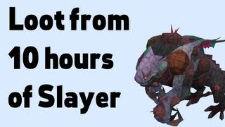 Loot from 10 hours of Slayer [upl. by Nylzor]