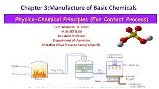 TYBScLecture5Manufacture of Basic ChemicalsPhysicochemical Principles for Contact Process [upl. by Gertie]