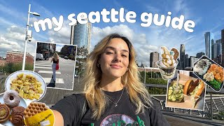 my seattle guide  EVERYTHING you should EAT  DO in seattle [upl. by Anurag]