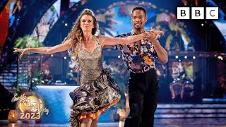 Annabel Croft and Johannes Radebe Samba to Wherever Whenever by Shakira ✨ BBC Strictly 2023 [upl. by Adonis]